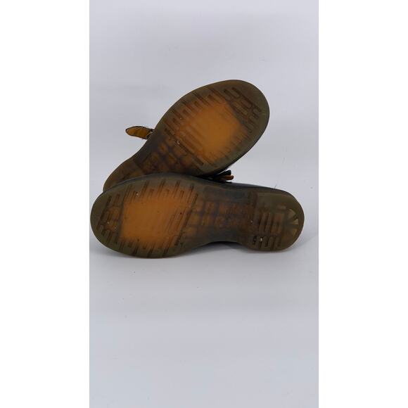 DR. MARTENS Women's Black Leather Perforated Slip-On Mary Jane Shoes SZ 7 - Picture 8 of 11